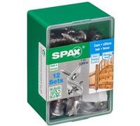 Spax France - Vis Bois Cloture Tftx A2 7X35 + Equer Bte 12