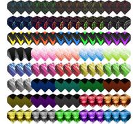 Lot de 120 ailettes de fléchettes durables standard en PET de rechange pour fléchettes à pointe souple avec pointe en acier