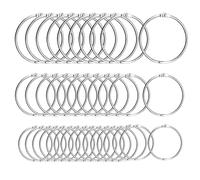 Lot de 120 anneaux de reliure en métal, 3 tailles : 15 mm, 20 mm, 25 mm, pour album photo, scrapbooking, artisanat, cartes