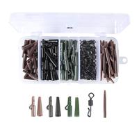Lot de 120 appâts de pêche pour carps - Accessoires de pêche - Anti-enchevêtrement - Butoir de chariot arrière - Pinces