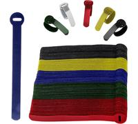Lot de 120 attaches de câble s multicolores,attaches de câble,attaches de câble noires à gratter pour câbles TV,câbles PC et organisation de bureau