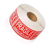 Lot de 120 autocollants fragiles de 7,6 x 2,5 cm - Étiquettes adhésives polyvalentes pour boîtes d'emballage - Attention amovible
