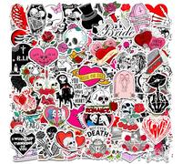 Lot de 120 autocollants « Til Death Do Us » pour enterrement de vie de jeune fille, décorations de fête de mariage, gothique, Halloween, enterrement de vie de jeune fille, fournitures de fête