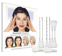 Lot de 120 bandes de lifting invisibles pour le visage - Pour relever la peau flasque - Pour le visage - Pour lever les yeux et les sourcils - Blanc