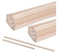 Lot de 120 bâtonnets en bois pour travaux manuels - Jouet de construction - 30 cm - Matériau sculpté à la main - Pour , étudiants, cours d'art, école, salle de classe