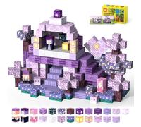 Lot de 120 blocs de construction magnétiques Montessori - Forêt enchantée - Pour garçons et filles de 3 à 8 ans - Jouet créatif Montessori - Cadeau pour les enfants à partir de 3 ans et plus