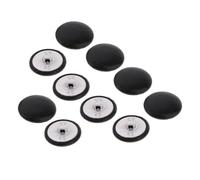 Lot de 120 boutons ronds recouverts de cuir synthétique pour travaux manuels, cardigans, tricots, manteaux et vestes - 2,5 cm (10 mm)