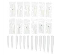 Lot de 120 bouts d'ongles extra longs à couverture complète Stiletto artificiels pour nail art, salon de bricolage, usage professionnel, matériau PVC de haute qualité, 10 tailles (Couleur personnelle)
