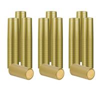 Lot de 120 capsules thermorétractables en PVC doré clair pour bouteille de vin, champagne