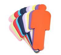 Lot de 120 cartes de présentation, métaplan, papier humanoïde, fournitures scolaires pour enfants, œuvres d'art, activités de classe, présentation