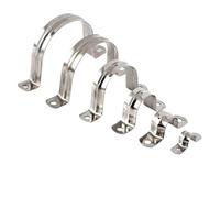Lot de 120 colliers de serrage en acier inoxydable avec boucle en forme de U pour tuyau d'eau (201 M8)