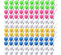 Lot de 120 colliers protège-dents pour enfants - Multicolores - Boîte de rangement pour dents perdues - Porte-dents - Colliers pour garçons et filles - Souvenirs - Cabinet dentaire - Sacs cadeaux - 5