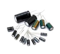 Lot de 120 condensateurs électrolytiques 50 V 1uF-2200uF en aluminium assortiment fixe pour réparation électronique et projets de circuit de bricolage