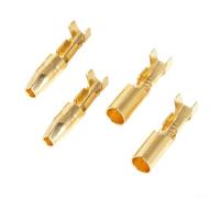 Lot de 120 connecteurs de fils électriques en cuivre pour voiture - 3 x 5 mm - Cosses à sertir avec coques isolées transparentes pour des connexions de câblage durables