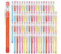 Lot de 120 crayons à papier non aiguisants, 9 segments translucides avec gomme, couleurs assorties, emballage en vrac pour une utilisation en classe et des projets