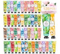 Lot de 120 crèmes pour les mains, lotion de voyage, mini crèmes pour les mains, cadeaux de reconnaissance des enseignants, crème pour les mains sèches et craquelées, cadeaux de Noël en vrac pour
