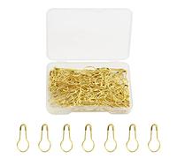 Lot de 120 épingles à nourrice dorées - Petites épingles à nourrice en forme d'ampoule - 22 mm - Pour vêtements, couture, matelassage, loisirs créatifs - Accessoires de maison
