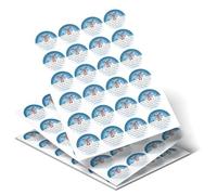 Lot de 120 étiquettes alimentaires en forme de renne de Noël - Étiquettes autocollantes pour sacs alimentaires de renne de Noël