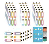 Lot de 120 étiquettes autocollantes pour nom d'école, vêtements - 8,9 x 3 cm - Pour étudiants, , fêtes, conférences, événements, tableau d'affichage