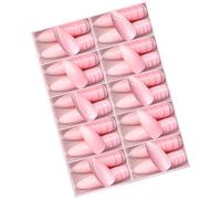 Lot de 120 faux ongles amovibles pour coller les lignes d'ongles à presser sur les ongles Amande Faux ongles simples pour le vent