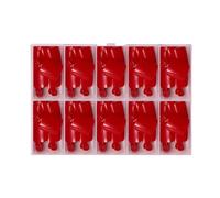 Lot de 120 faux ongles d'orteils en acrylique avec onglets adhésifs et lime à ongles pour femme