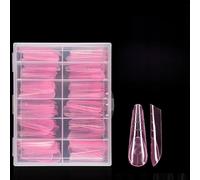 Lot de 120 faux ongles en ABS sans support papier requis - Port confortable pour extensions rapides - Pour les amateurs de manucure