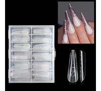 Lot de 120 faux ongles en ABS sans support papier requis - Port confortable pour extensions rapides - Pour les amateurs de manucure