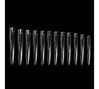 Lot de 120 faux ongles longs transparents pour manucure et utilisation en salon