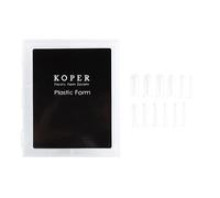 Lot de 120 faux ongles transparents à couverture complète pour gel - Embouts artificiels en acrylique - Forme courte et carrée