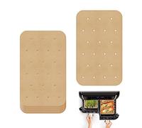Lot de 120 feuilles de doublures en papier sulfurisé pour friteuse à air, papier sulfurisé perforé, papier à huile de cuisson, revêtement anti-adhésif pour friteuse à air, four (14 x 20,3 cm)