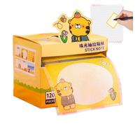 Lot de 120 feuilles de notes adhésives transparentes à retirer - Motif