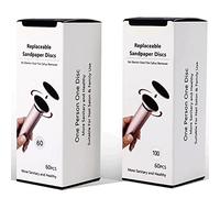 Lot de 120 feuilles de papier abrasif pour râpe électrique pour callosités - Disques abrasifs professionnels pour pieds - Grain 60 + 100