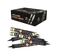 Lot de 120 Fontaines à Gateaux Scintillantes durée 60 Secondes pour Gateaux et Bouteilles de Champagne, Bougie lumineuse d'ambiance pour anniversaire 1 Minute - SPARKLERS CLUB®
