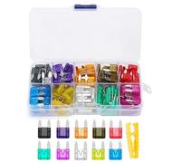 Lot de 120 fusibles multifonctions pour véhicules avec code couleur - Accessoire portable pour systèmes électriques sécurisés
