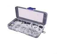 Lot de 120 joints plats en cuivre avec boîte pour carter offrant une excellente conductivité électrique et thermique pour une utilisation dans les appareils et les véhicules (feuille d'aluminium 120
