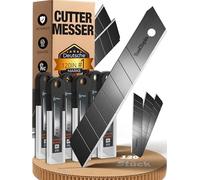 Lot de 120 lames de cutter universelles 18 mm - En acier SK5 - Lames tranchantes de 18 mm - Lames sécables de 18 mm - Lames de cutter de 18 mm - Lames de cutter - Lame supérieure