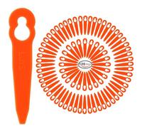 Lot de 120 lames de rechange en plastique compatibles avec les coupe-bordures Stihl Polycut 2-2 Polycut 3-2 FSA 45 FSA 57 FSE 52, Sun Joe 24V-GT10, Redback Swift 40 V (120 lames A)