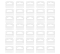 Lot de 120 languettes adhésives en dents de scie transparentes - Cintres adhésifs en dents de scie en plastique avec fente triangulaire pour photos, petits articles, présentoirs de vente au détail