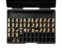 Lot de 120 lettres de cuivre pour marquage à chaud pour HP-241 DY-8, ruban thermique de codage de grains 2 x 3 x 15 mm, lot de 120 pièces pour machine à timbrer la date sur films d'emballage