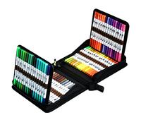 Lot de 120 marqueurs pinceaux à double pointe avec pointes fines pour dessin, croquis, coloriage, calligraphie, lettrage à la main, planificateur, projets, artistes, adultes et enfants