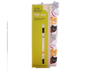 Lot de 120 mini blocs de notes autocollants mignons pour écrire un bref rappel (chat)