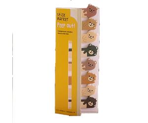 Lot de 120 mini blocs de notes autocollants mignons pour écrire un bref rappel (ours)
