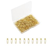 Lot de 120 mini épingles à nourrice dorées de 1,9 cm pour vêtements, en acier plaqué nickel résistant à la rouille pour travaux manuels, couture, fermeture de bordure pour étiquette à suspendre