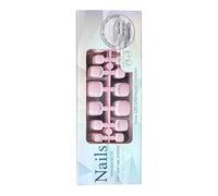 Lot de 120 ongles d'orteils français élégants pour femmes et filles - Couverture complète - Faux ongles d'orteils - Usure durable - Mode - Amélioration française