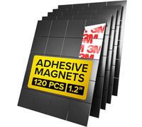 Lot de 120 pastilles magnétiques Autocollantes - Cercles magnétiques à décoller et à Coller - Aimants adhésifs industriels Flexibles - Les Feuilles sont Une Alternative