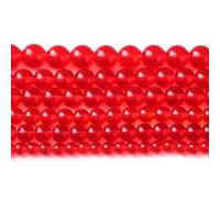 Lot de 120 perles de cristal en verre rouge grenat de 6 mm, en pierre naturelle, pour la fabrication de bijoux, 2 brins, 81 cm, accessoires pour bracelets et colliers.