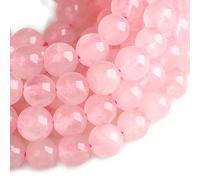 Lot de 120 perles en quartz rose naturel de 8 mm pour la fabrication de bijoux avec cordon élastique en cristal, U10-KD1760
