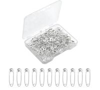 Lot de 120 petites épingles à nourrice argentées de 19 mm pour vêtements, petites épingles à nourrice en métal résistant à la rouille pour travaux manuels, couture, fabrication de bijoux