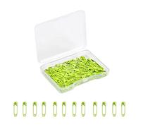 Lot de 120 petites épingles à nourrice vertes de 1,9 cm pour vêtements, en acier plaqué nickel résistant à la rouille pour travaux manuels, couture, fermeture de bordure pour étiquette à suspendre