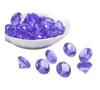 Lot de 120 pierres décoratives en acrylique - Diamants acryliques - Décoration de table - Pour mariage, anniversaire, Noël, fête, fête de pirate, chasse au trésor, décoration - Violet